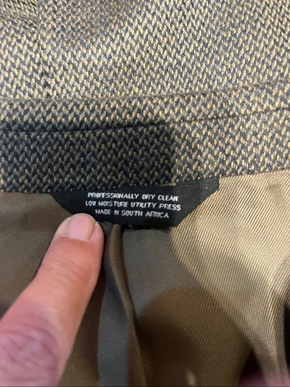 New England 44L 100% lambswool tweed blazer 3253